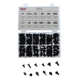 SUM-RP10068, Summit Racing™ Black Nylon Push-Type Retainer Kit 192-Piece Assortment for 6.30 mm - 10 mm Holes SUM-RP10068 في الإمارات, دبي. Condition - new. Price ⁦220 AED⁩. Photo, seller contacts | AUTO.AE
