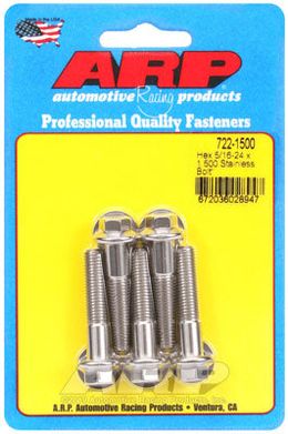 722-1500, ARP 722-1500 SAE Bolt Kit 5/16-24 x 1.500 hex SS bolts в ОАЭ, Дубай. Состояние - новое. Цена 220 AED. Фото, контакты продавца | AUTO.AE