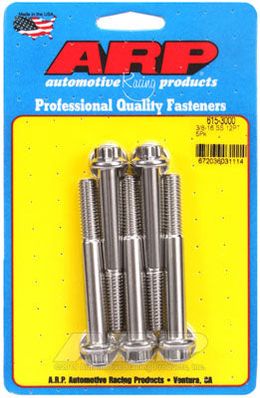 615-3000, ARP 615-3000 SAE Bolt Kit 3/8-16 x 3.000 12pt 7/16 wrenching SS bolts в ОАЭ, Дубай. Состояние - новое. Цена 260 AED. Фото, контакты продавца | AUTO.AE