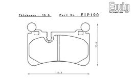 EIP190CCRg, ENDLESS EIP190CCRg Rear brake pads MERCEDES-Benz AMG W204 C63/W212 E63/R230 SL63 في الإمارات, دبي. Condition - new. Price 1,270 AED. Photo, seller contacts | AUTO.AE