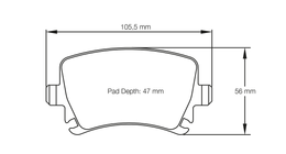 8046-RSL19, PAGID 8046-RSL19 Rear brake pads RSL19 AUDI RS3 Sportback [8PA] / VW Golf VI 2.0R 4motion (disc Ø 345 mm) في الإمارات, دبي. Condition - new. Price 1,440 AED. Photo, seller contacts | AUTO.AE