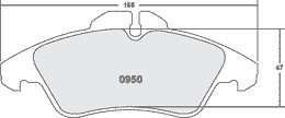 0950.10, PFC 0950.10 Brake pads Z-RATED MERCEDES-Benz Sprinter 300 Series في الإمارات, دبي. Condition - new. Price 720 AED. Photo, seller contacts | AUTO.AE