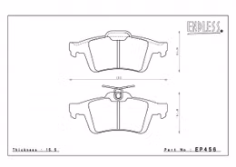 EP456MX72, ENDLESS EP456MX72 Rear brake pads MAZDA 3 (2.3L Turbo (MAZDA Speed) (07-12) في الإمارات, دبي. Condition - new. Price 1,110 AED. Photo, seller contacts | AUTO.AE