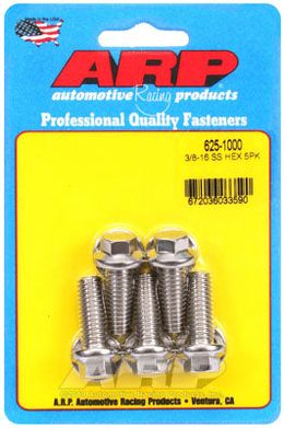 625-1000, ARP 625-1000 SAE Bolt Kit 3/8-16 x 1.000 hex 7/16 wrenching SS bolts في الإمارات, دبي. Condition - new. Price 210 AED. Photo, seller contacts | AUTO.AE