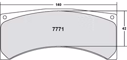 7771.01.20.34, PFC 7771.01.20.34 Brake pads RACE 01 CMPD 20MM rear PEUGEOT 207 S2000 (Tarmac in UAE, Dubai. Condition - new. Price 890 AED. Photo, seller contacts | AUTO.AE