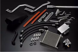 27002-AN104, HKS 27002-AN104 Oil Cooler Kit DCT (Black/Silver) for NISSAN GT-R (R35) 2010-2016 в ОАЭ, Дубай. Состояние - новое. Цена 7 850 AED. Фото, контакты продавца | AUTO.AE