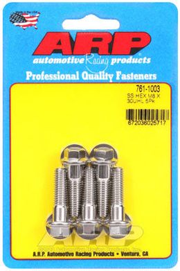 761-1003, ARP 761-1003 Metric Thread Bolt Kit M8 x 1.25 x 30mm hex SS bolts в ОАЭ, Дубай. Состояние - новое. Цена 220 AED. Фото, контакты продавца | AUTO.AE