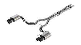 140969CFBA, BORLA 140969CFBA Exhaust system Cat-Back S-type 3" D RD SE AC CFBA SR Tip: 4" RD X 6.62" Carbon fiber black anodized Quad tip (Non-active exhaust) for FORD Mustang GT 5.0L V8 2024 in UAE, Dubai. Condition - new. Price 13,310 AED. Photo, seller contacts | AUTO.AE