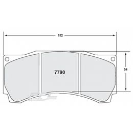 7790.82.25.44, PFC 7790.82.25.44 Front Brake Pads RACING 82 CMPD 25 mm for BMW M3 GT4/McLaren 570s GT4 in UAE, Dubai. Condition - new. Price 3,340 AED. Photo, seller contacts | AUTO.AE
