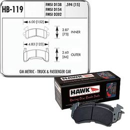 HWK-HB119S-594, Hawk Performance HT 10 Racing Brake Pads HB119S.594 في الإمارات, دبي. Condition - new. Price 860 AED. Photo, seller contacts | AUTO.AE
