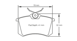1158-RSL29, PAGID 1158-RSL29 Rear brake pads RSL29 VW Polo [MK5] 2.0R WRC [street car] in UAE, Dubai. Condition - new. Price 1,250 AED. Photo, seller contacts | AUTO.AE