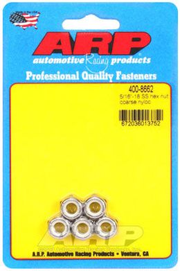 400-8662, ARP 400-8662 Nut Kit 5/16"-18 SS coarse nyloc hex в ОАЭ, Дубай. Состояние - новое. Цена 150 AED. Фото, контакты продавца | AUTO.AE