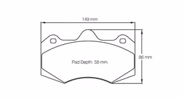 4346-RST3, PAGID 4346-RST3 Front brake pads RST3 SEAT LEON CUPRA CUP RACE CAR (2007+) / AP Racing CP7040 D58 в ОАЭ, Дубай. Состояние - новое. Цена 1 610 AED. Фото, контакты продавца | AUTO.AE