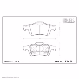 EP458SSY, ENDLESS EP458SSY Rear brake pads MAZDA 3 (04-12) في الإمارات, دبي. Condition - new. Price 720 AED. Photo, seller contacts | AUTO.AE