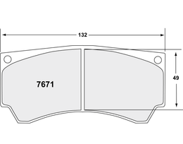7671.11.15.44, PFC 7671.11.15.44 Rear Brake Pads for MITSUBISHI Evo 5-9 Alcon (11 compound, 15 mm) في الإمارات, دبي. Condition - new. Price 2,080 AED. Photo, seller contacts | AUTO.AE