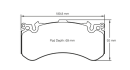 4937-RSC1, PAGID 4937-RSC1 Front brake pads RSC1 AUDI S6 / S7 [ceramic brakes] / LAMBORGHINI Aventador LP700-4 في الإمارات, دبي. Condition - new. Price 3,600 AED. Photo, seller contacts | AUTO.AE