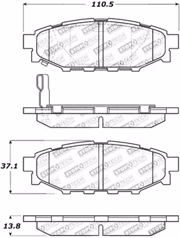 309.11140, STOPTECH 309.11140 Rear Sport Brake Pads with Shims & Hardware SCION/SUBARU BRZ/Crosstrek/Forester/FR-S 2005-2019 in UAE, Dubai. Condition - new. Price 250 AED. Photo, seller contacts | AUTO.AE