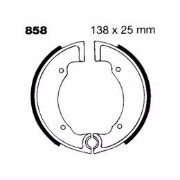EBP-858, EBC Organic Brake Shoes for 1960-1973 BONNEVILLE 650 T120 - 858 in UAE, Dubai. Condition - new. Price 220 AED. Photo, seller contacts | AUTO.AE