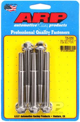 725-3250, ARP 725-3250 SAE Bolt Kit 3/8-24 x 3.250 hex 7/16 wrenching SS bolts в ОАЭ, Дубай. Состояние - новое. Цена 260 AED. Фото, контакты продавца | AUTO.AE