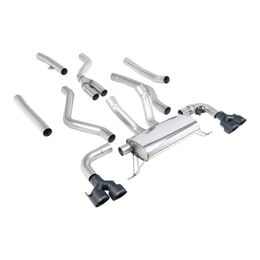 SSXBM1274, MILLTEK SSXBM1274 Cat-Back Exhaust, 3" (Black GT-100 Trims) for BMW M340i / M340i Xdrive (G20) in UAE, Dubai. Condition - new. Price 16,360 AED. Photo, seller contacts | AUTO.AE