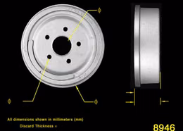 BEN-PDR0452, Bendix Brakes Brake Drums PDR0452 в ОАЭ, Дубай. Состояние - новое. Цена 330 AED. Фото, контакты продавца | AUTO.AE