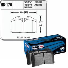 HWK-HB170F-650, Hawk Performance HPS Brake Pads HB170F.650 в ОАЭ, Дубай. Состояние - новое. Цена 820 AED. Фото, контакты продавца | AUTO.AE
