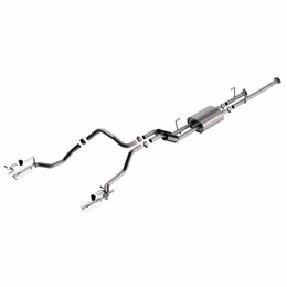 141025, BORLA 141025 Exhaust System Cat-Back 2.25", S-Type (4" Bright Chrome Tips) for TOYOTA Tundra 4.6L / 5.7L V8 2009-2013 в ОАЭ, Дубай. Состояние - новое. Цена 9 160 AED. Фото, контакты продавца | AUTO.AE