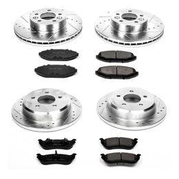 PWR-K2861, PowerStop Z23 Evolution Sport Brake Upgrade Kits for 1998-2002 CROWN VICTORIA, GRAND MARQUIS, TOWN CAR - K2861 في الإمارات, دبي. Condition - new. Price 1,840 AED. Photo, seller contacts | AUTO.AE