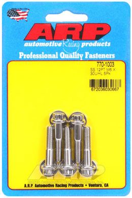 770-1003, ARP 770-1003 Metric Thread Bolt Kit M6 x 1.00 x 30 12pt SS bolts in UAE, Dubai. Condition - new. Price 220 AED. Photo, seller contacts | AUTO.AE