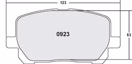 0923.22, PFC 0923.22 Front Brake Pads for Toyota Matrix 2003-2008 في الإمارات, دبي. Condition - new. Price 860 AED. Photo, seller contacts | AUTO.AE
