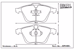 EP455MX72, ENDLESS EP455MX72 Front brake pads MAZDA 3 2.3L Turbo (07-12) в ОАЭ, Дубай. Состояние - новое. Цена 1 110 AED. Фото, контакты продавца | AUTO.AE