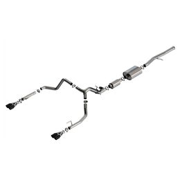 140994BC, BORLA 140994BC Cat-Back Exhaust System 2.75" S-Type (3.5" Black Chrome Tips) for CHEVROLET Silverado 1500 2024 / GMC Sierra 1500 2024 in UAE, Dubai. Condition - new. Price 10,010 AED. Photo, seller contacts | AUTO.AE