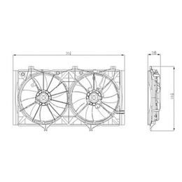 BDY-TO3115164, Body Parts Replacement Electric Cooling Fans for 2010-2011 CAMRY, 2009-2015 VENZA - TO3115164 في الإمارات, دبي. Condition - new. Price 640 AED. Photo, seller contacts | AUTO.AE