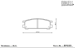 EP223MA45B, ENDLESS EP223MA45B Rear brake pads SUBARU IMPREZA/RS/WRX STI/GC8/GF8 WRX STi/LEGACY TURBO في الإمارات, دبي. Condition - new. Price 1,900 AED. Photo, seller contacts | AUTO.AE