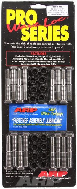 ARP-235-6403, ARP Pro Series Wave-Loc Rod Bolts 235-6403 في الإمارات, دبي. Condition - new. Price ⁦760 AED⁩. Photo, seller contacts | AUTO.AE