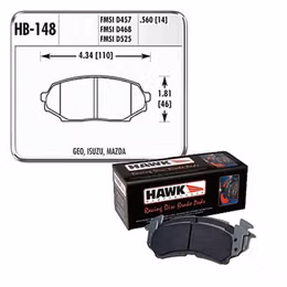 HWK-HB148G-560, Hawk Performance DTC 60 Brake Pads HB148G.560 in UAE, Dubai. Condition - new. Price 970 AED. Photo, seller contacts | AUTO.AE
