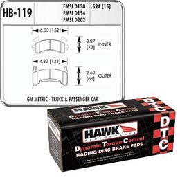 HWK-HB119W-594, Hawk Performance DTC 30 Brake Pads HB119W.594 في الإمارات, دبي. Condition - new. Price 730 AED. Photo, seller contacts | AUTO.AE