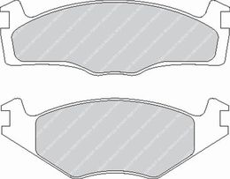 FCP392R, FERODO FCP392R Front Brake Pads DS3000 for VW Golf GTI (Mk1 / Mk2) in UAE, Dubai. Condition - new. Price 920 AED. Photo, seller contacts | AUTO.AE