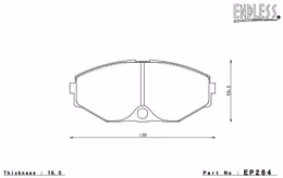 EP284SSY, ENDLESS EP284SSY Front brake pads INFINITI Q45 90-96 في الإمارات, دبي. Condition - new. Price 720 AED. Photo, seller contacts | AUTO.AE