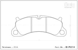 EIP214MA45B, ENDLESS EIP214MA45B Front brake pads PORSCHE 3.8 CARRERA S/4S в ОАЭ, Дубай. Состояние - новое. Цена 2 340 AED. Фото, контакты продавца | AUTO.AE