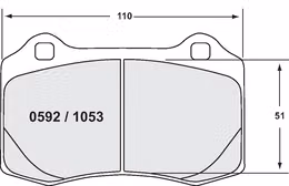 0592.11.15.44, PFC 0592.11.15.44 Front Brake Pads for DODGE Viper 8.0 1992-1999 / Ferrari F430 / F50 / 360 / 612 (11 Compound) in UAE, Dubai. Condition - new. Price 2,570 AED. Photo, seller contacts | AUTO.AE