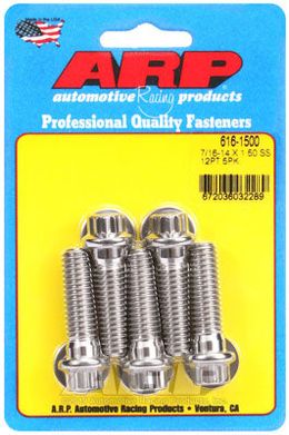 616-1500, ARP 616-1500 SAE Bolt Kit 7/16-14 X 1.500 12pt SS bolts в ОАЭ, Дубай. Состояние - новое. Цена 250 AED. Фото, контакты продавца | AUTO.AE