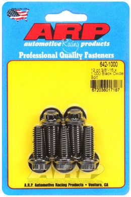 642-1000, ARP 642-1000 SAE Bolt Kit 3/8-16 x 1.000 12pt black oxide bolts в ОАЭ, Дубай. Состояние - новое. Цена 180 AED. Фото, контакты продавца | AUTO.AE