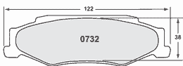 0732.11.17.44, PFC 0732.11.17.44 Rear Brake Pads for CHEVROLET Corvette C6 (Excluding Z06 / ZR1) (11 Compound, 17mm) in UAE, Dubai. Condition - new. Price 2,720 AED. Photo, seller contacts | AUTO.AE