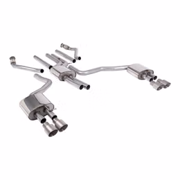 SSXAU1057, MILLTEK SSXAU1057 Cat-Back Exhaust, 2.76" (Brushed Titanium GT-100 Trims) for AUDI A6 3.0L TFSI S-Line (C7.5) 2015-2018 in UAE, Dubai. Condition - new. Price 16,360 AED. Photo, seller contacts | AUTO.AE