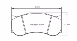 2017-RSL1, PAGID 2017-RSL1 Front brake pads RSL1 CHEVROLET Corvette C7 GT3 [Callaway Race Car] / AP Racing CP6268 D62 in UAE, Dubai. Condition - new. Price 3,600 AED. Photo, seller contacts | AUTO.AE