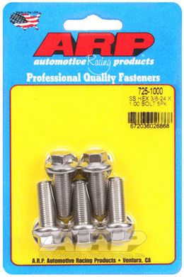 725-1000, ARP 725-1000 SAE Bolt Kit 3/8-24 x 1.000 hex 7/16 wrenching SS bolts в ОАЭ, Дубай. Состояние - новое. Цена 210 AED. Фото, контакты продавца | AUTO.AE