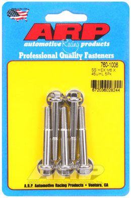 760-1006, ARP 760-1006 Metric Thread Bolt Kit M6 x 1.00 x 45 hex SS bolts в ОАЭ, Дубай. Состояние - новое. Цена 230 AED. Фото, контакты продавца | AUTO.AE