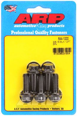 644-1000, ARP 644-1000 SAE Bolt Kit 3/8-16 x 1.000 12pt 7/16 wrenching black oxide bolts в ОАЭ, Дубай. Состояние - новое. Цена 190 AED. Фото, контакты продавца | AUTO.AE