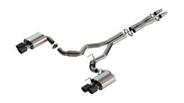 140970CFBA, BORLA 140970CFBA Exhaust system Cat-Back ATAK 3" D RD SE AC CFBA SR Tip: 4" RD X 6.62" Carbon fiber black anodized Quad tip (Non-active exhaust) for FORD Mustang GT 5.0L V8 2024 in UAE, Dubai. Condition - new. Price 13,160 AED. Photo, seller contacts | AUTO.AE